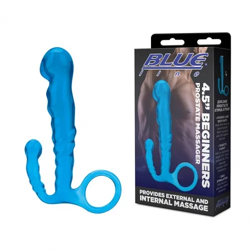 BLUE LINE BEGINNERS PROSTATE MASSAGER Flirt Adult Store Anal