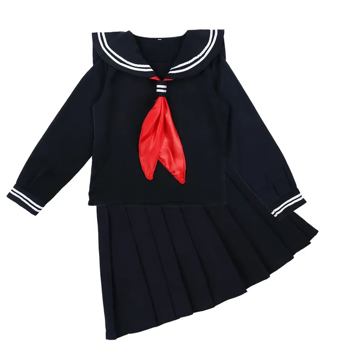 Cosplay Sailor Uniform Costume Long Sleeve Shirt With Pleated Skirt And Neckerchief EVEs SECRETS Male Sex Toys