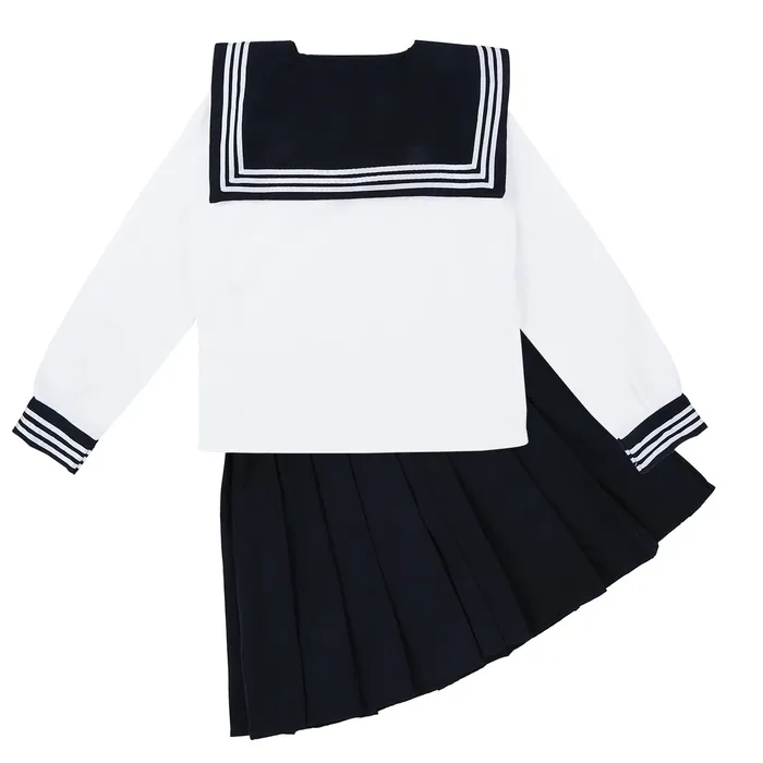 Cosplay Sailor Uniform Costume Long Sleeve Shirt With Pleated Skirt And Neckerchief EVEs SECRETS Male Sex Toys