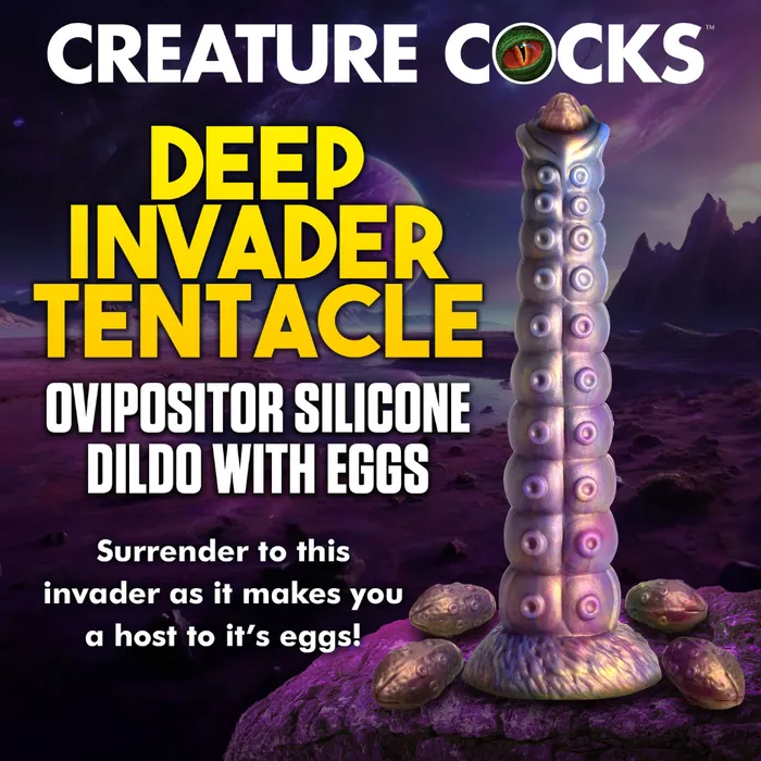 Creature Cocks Dildos Deep Invader Tentacle Ovipositor Fantasy Dildo Eggs Creature Cocks