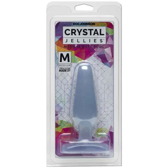 Crystal Jellies Anal Crystal Jellies Medium Butt Plug 5 inch Clear