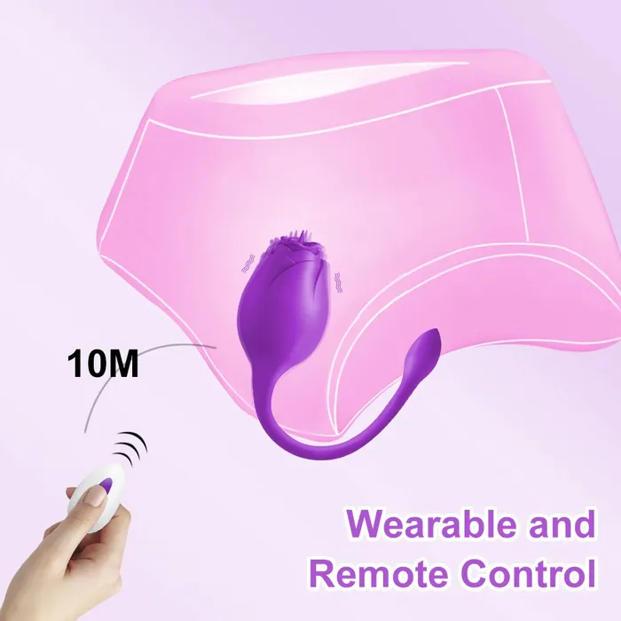 EVEs SECRETS Female Sex Toys Wireless Rose Vibrator for Women Female Clitoral Stimulator with Remote Control Adults Sex Toys