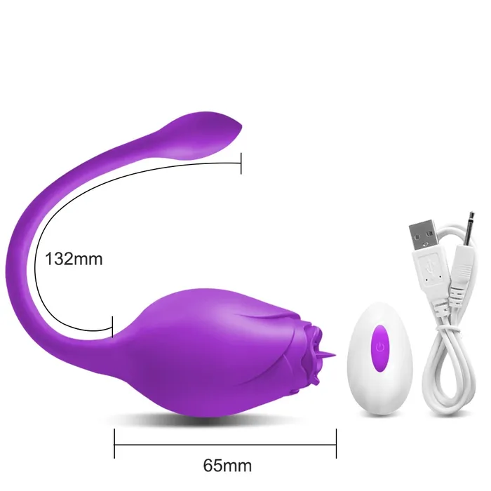 EVEs SECRETS Female Sex Toys Wireless Rose Vibrator for Women Female Clitoral Stimulator with Remote Control Adults Sex Toys