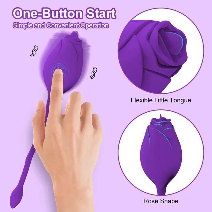 EVEs SECRETS Female Sex Toys Wireless Rose Vibrator for Women Female Clitoral Stimulator with Remote Control Adults Sex Toys