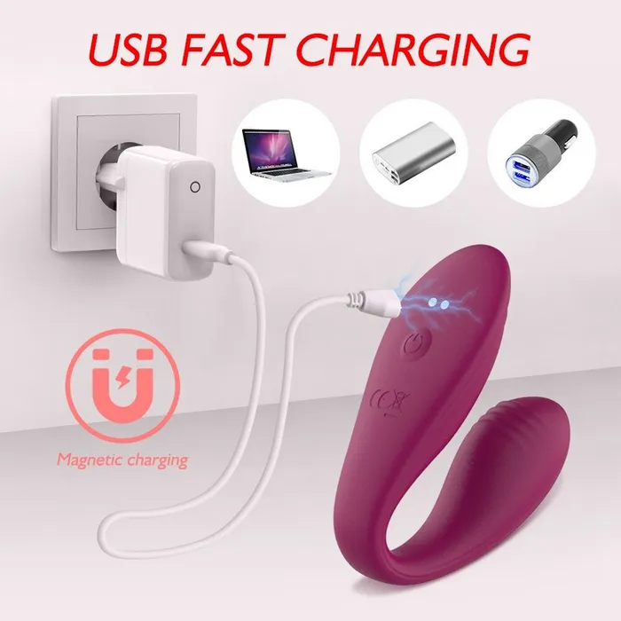 EVEs SECRETS Wireless Sex Toys For Couple USB Charger Female Dildo Vibrating GSpot Clitoris Stimulator Female Sex Toys