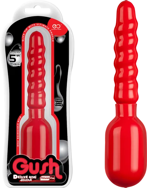 EXCELLENT POWER Anal GUSH DELUXE ANAL DOUCHE RED TWISTY STEM