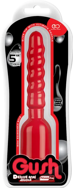 EXCELLENT POWER Anal GUSH DELUXE ANAL DOUCHE RED TWISTY STEM