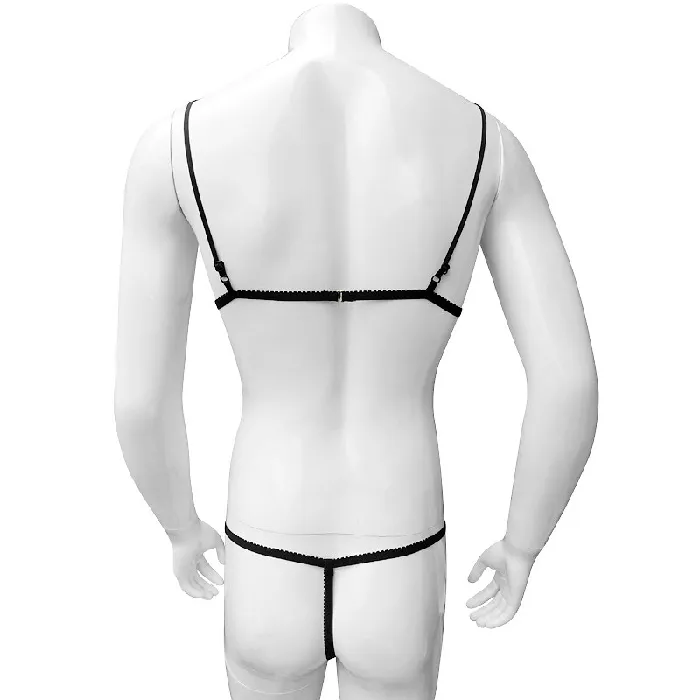 Female Sex Toys EVEs SECRETS Floral Lingerie Set for Men Erotic Mesh Underwear Sheer Bra Top with Gstrings