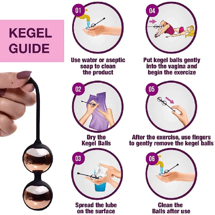 Female Sex Toys Great Kegel Ball Set for Beginners Advanced Vaginal Tightening Exercises Geisha Ben Wa Balls EVEs SECRETS