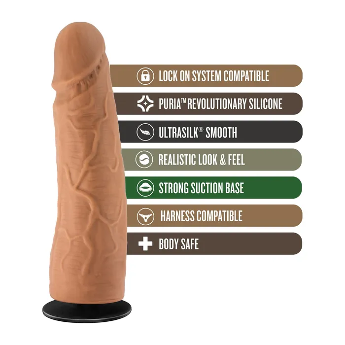 Female Sex Toys Lock on Dynamite 7 Inch Dildo With Suction Cup Adapter Mocha Blush Novelties Female Sex Toys Lock on Dynamite 7 Inch Dildo With Suction Cup Adapter Mocha Blush Novelties