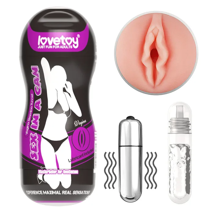 Female Sex Toys LoveToy Sex In A Can Vagina Stamina with Vibe Bullet