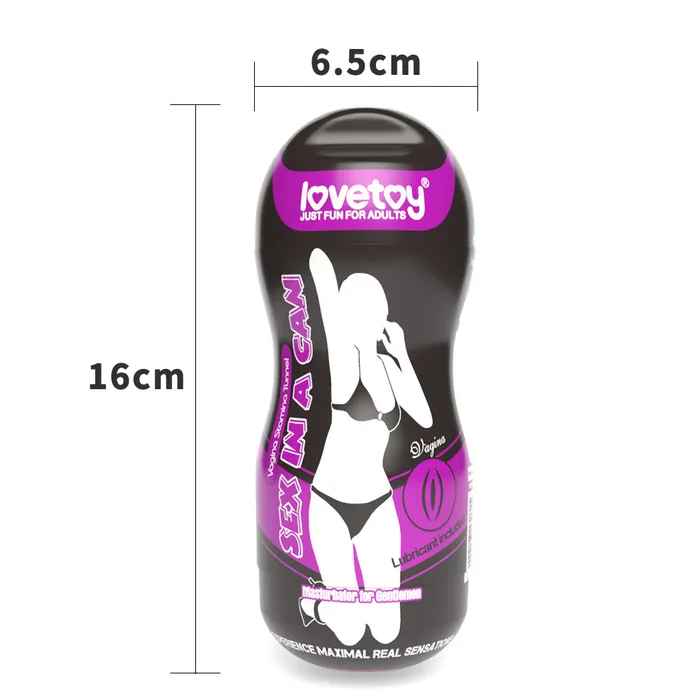 Female Sex Toys LoveToy Sex In A Can Vagina Stamina with Vibe Bullet