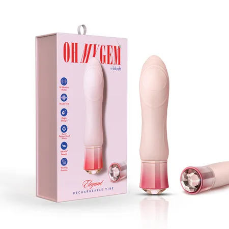 Female Sex Toys Oh My Gem Elegant Warming Vibrator with Diamond Blush