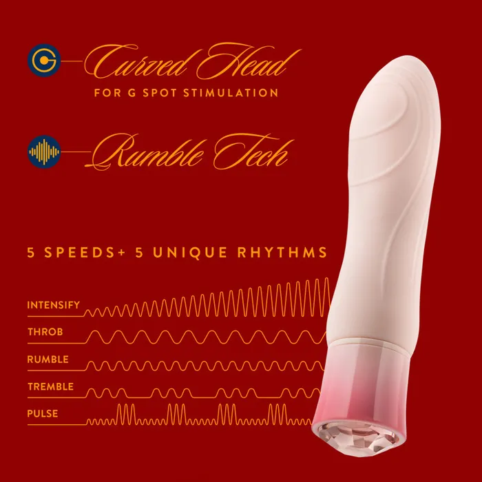 Female Sex Toys Oh My Gem Elegant Warming Vibrator with Diamond Blush
