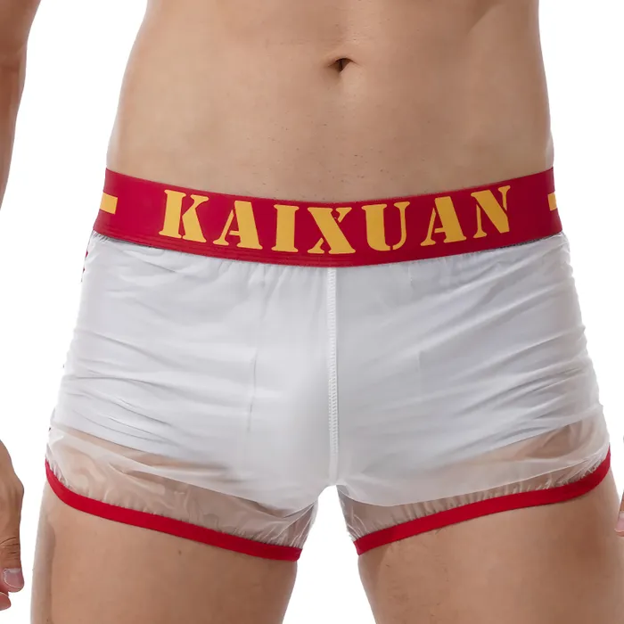 Female Sex Toys Summer Mens Transparent Swimwear Mid Waist Letter Print Elastic SeeThrough Trunks EVEs SECRETS