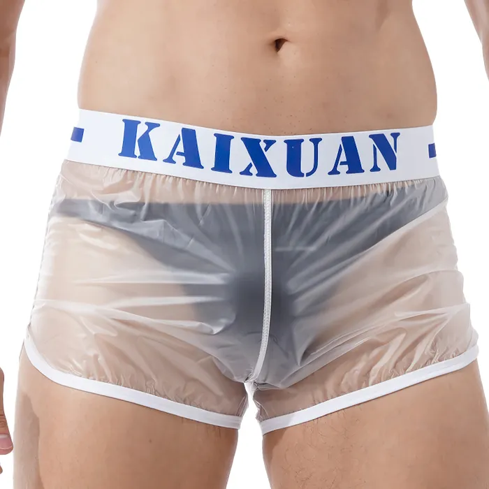 Female Sex Toys Summer Mens Transparent Swimwear Mid Waist Letter Print Elastic SeeThrough Trunks EVEs SECRETS