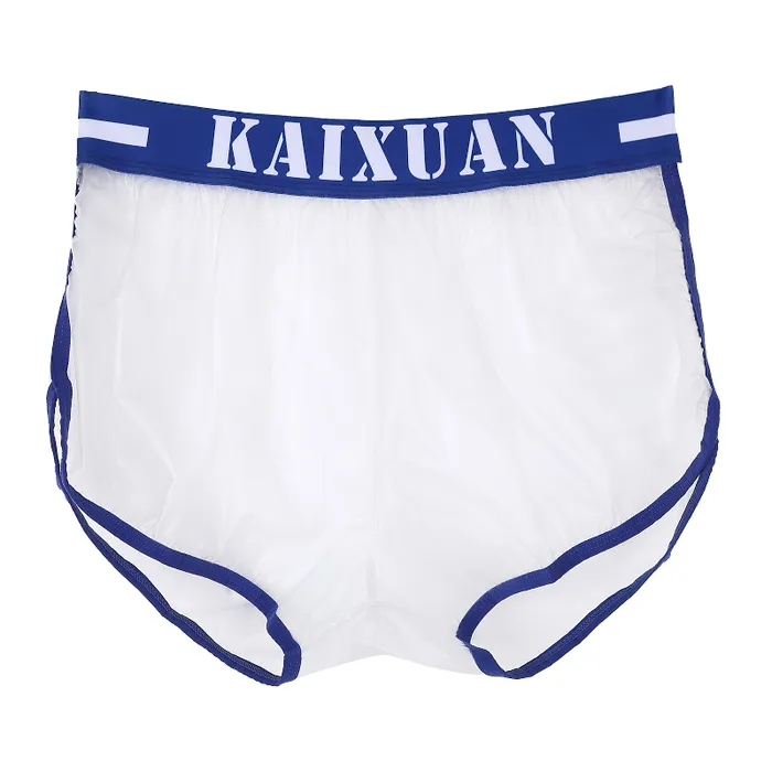 Female Sex Toys Summer Mens Transparent Swimwear Mid Waist Letter Print Elastic SeeThrough Trunks EVEs SECRETS