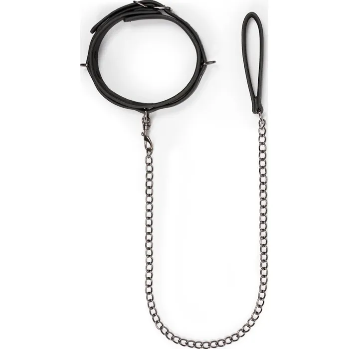 Fetish Collection Anal Fetish collar With Leash Black Fetish Collection Anal Fetish collar With Leash Black