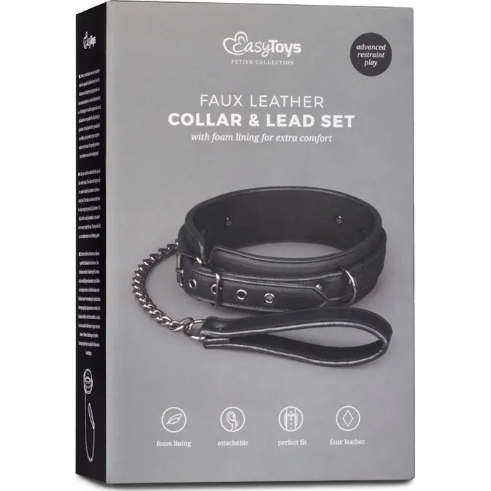 Fetish Collection Anal Fetish collar With Leash Black Fetish Collection Anal Fetish collar With Leash Black