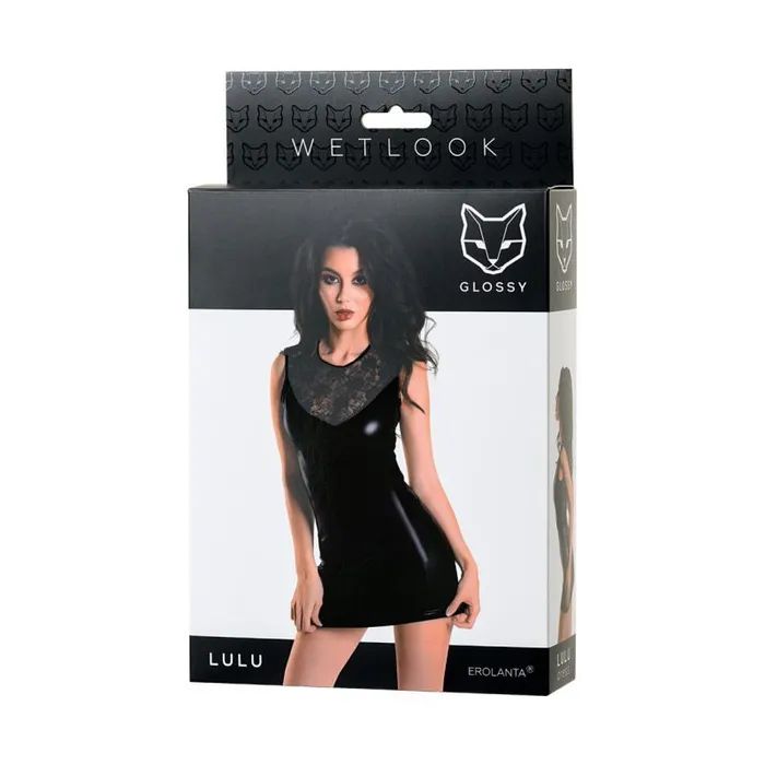 Glossy Anal Glossy Wetlook Dress Lulu Extra Large Black Glossy Anal Glossy Wetlook Dress Lulu Extra Large Black