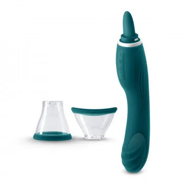 Inya Vibrators Inya Triple Delight Dark Teal