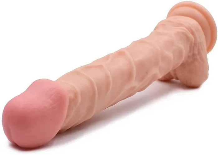 JazzToy Female Sex Toys 10 Inch Realistic Dildo with Balls