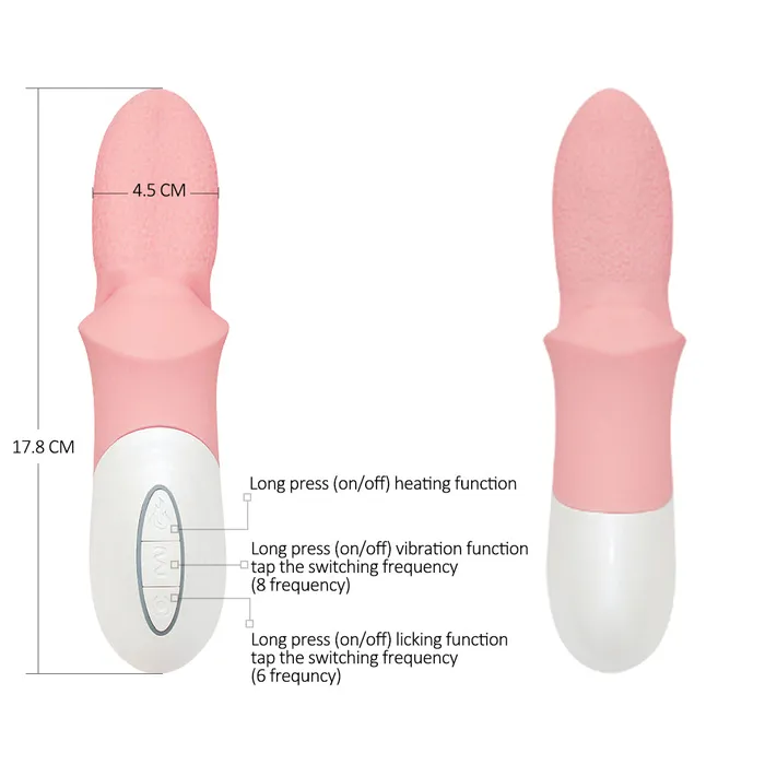 JazzToy Female Sex Toys Clitoral Tongue Licking Vibrator