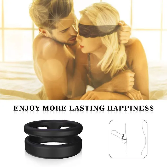 Male Sex Toys Bigger And Stronger Dual Penis Ring Portable Sxo Toy Shop