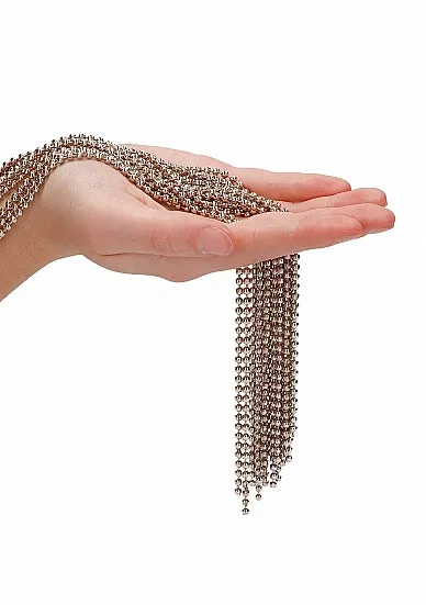 Male Sex Toys PAIN SILVER BALL CHAIN FLOGGER SHOTS