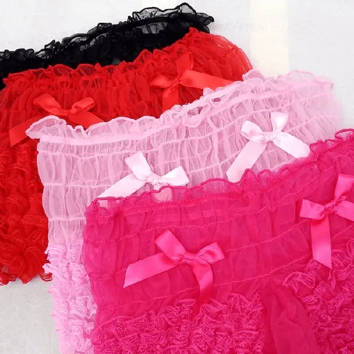 Male Sex Toys Ruffles Mens SeeThrough Boxers Adult Underwear With Bowknot Erotic Male Shorts EVEs SECRETS