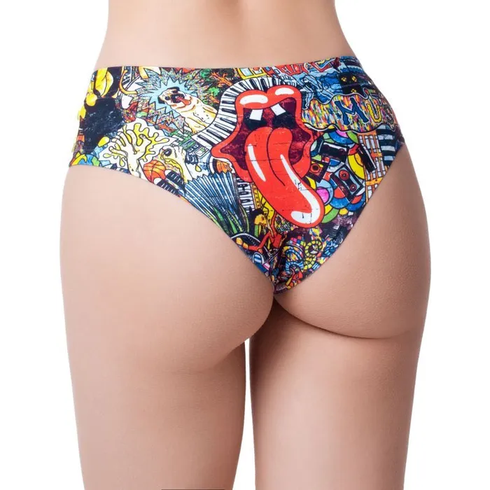 Mememe Lingerie Male Sex Toys Psychotropical Trash Thong Extra Large Mixed
