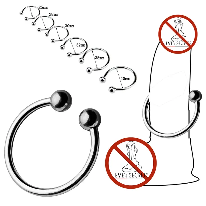 Metal Penis Rings in Different Sizes Stainless Steel Cock Ring Male Sex Toys EVEs SECRETS Male Sex Toys