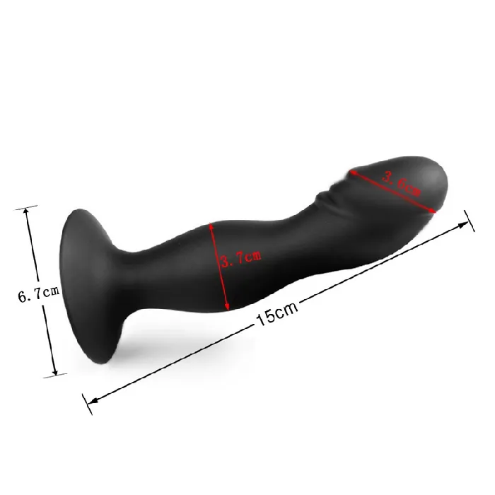 Remote Silicone Anal and GSpot Vibrating Dildo Waterproof Vibrator with Suction Cup Sex Toys EVEs SECRETS Female Sex Toys