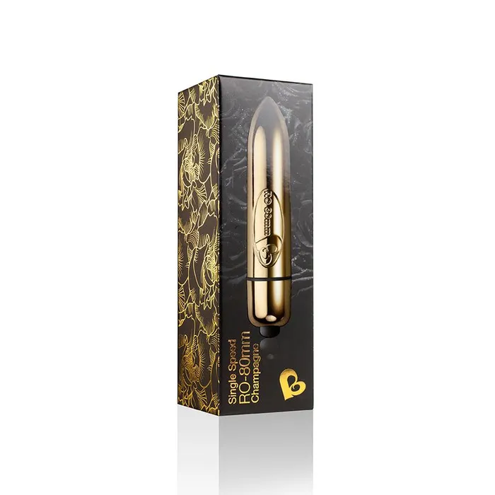 Rocks Off Vibrators RO80 Single Speed Bullet Champagne Gold