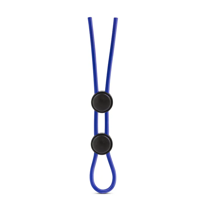 Stay Hard Silicone Double Loop Cock Ring Blue Blush Novelties Male Sex Toys