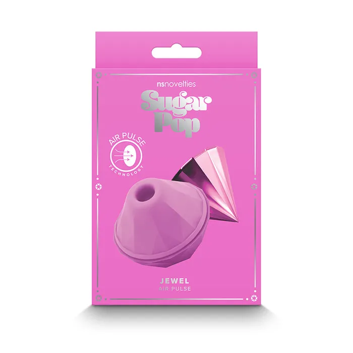 Vibrators NS Novelties Sugar Pop Jewel Air Pulse Vibrator Pink Teal