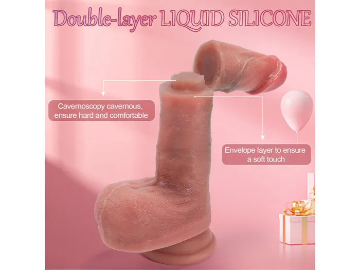 2 Color Soft Liquid Silicone Dildo Realistic Dildos Feels Like Skin 73 Inch Dildo Safystyle Dildos