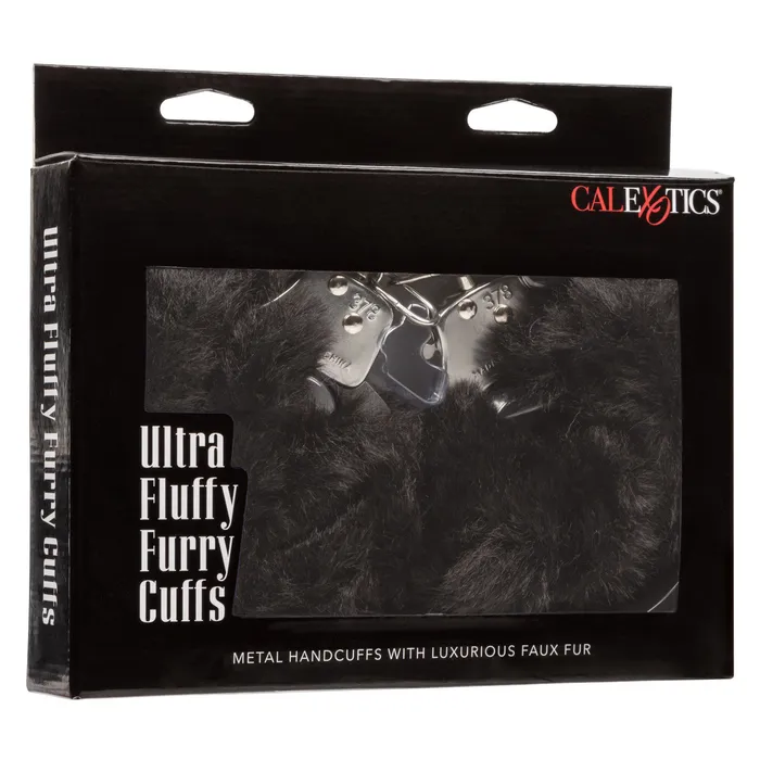 Anal Ultra Fluffy Furry Cuffs Black CalExotics Anal Ultra Fluffy Furry Cuffs Black CalExotics