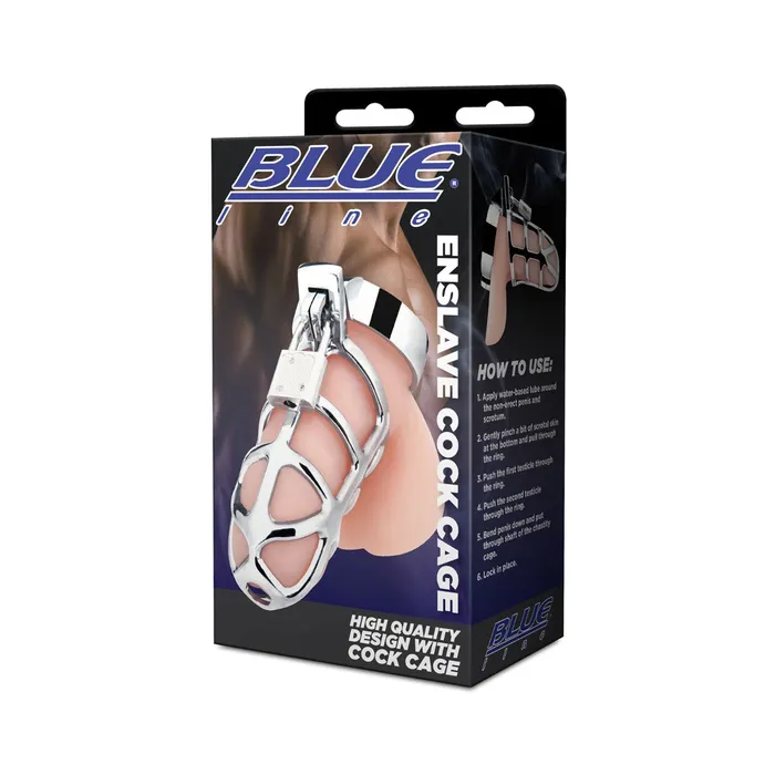Blueline Male Sex Toys Blue Line Enslave Cock Cage