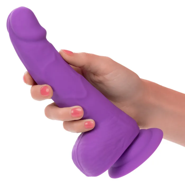 CalExotics Female Sex Toys Neon Silicone Studs Realistic Dildo 61525 cm Purple