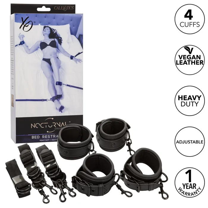CalExotics Vibrators CalExotics Nocturnal Collection Bed Restraints
