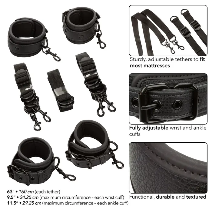 CalExotics Vibrators CalExotics Nocturnal Collection Bed Restraints