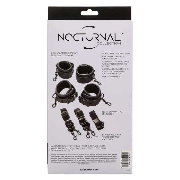 CalExotics Vibrators CalExotics Nocturnal Collection Bed Restraints