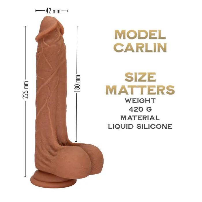 Carlin 22 cm Captain Series Realistic Silicone Dildo FRISKY BUSINESS SG Dildos