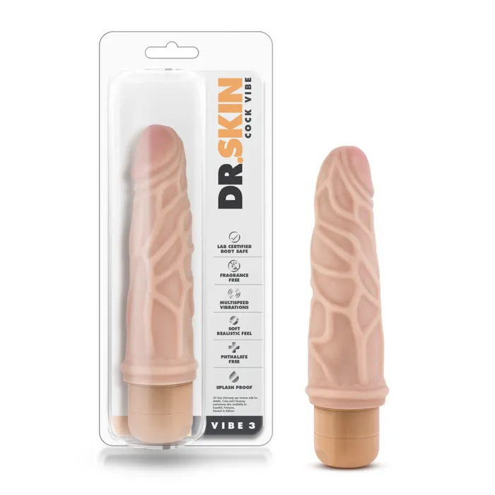 Dildos Blush Dr Skin Cock Vibe 2 9 Inch Vibrating Cock Beige Dildos Blush Dr Skin Cock Vibe 2 9 Inch Vibrating Cock Beige