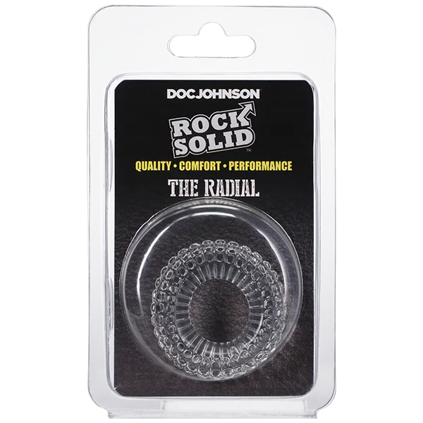Doc Johnson Rock Solid The Radial Ring Clear Male Sex Toys Doc Johnson Rock Solid The Radial Ring Clear Male Sex Toys