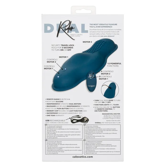 Female Sex Toys CalExotics Dual Rider Remote Control Bump and Grind