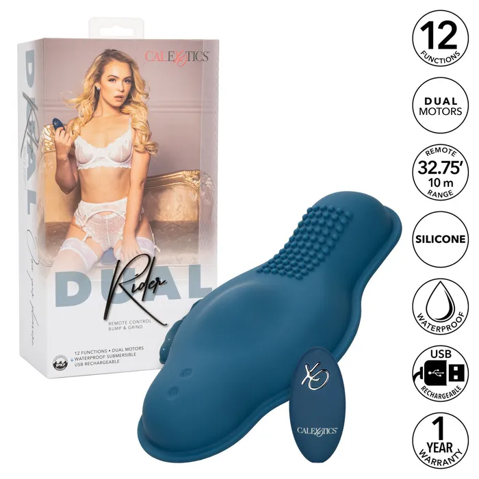 Female Sex Toys CalExotics Dual Rider Remote Control Bump and Grind