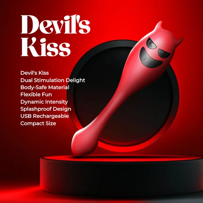 Female Sex Toys FRISKY BUSINESS SG Devils Kiss Dual Stimulation Suction Vibrator