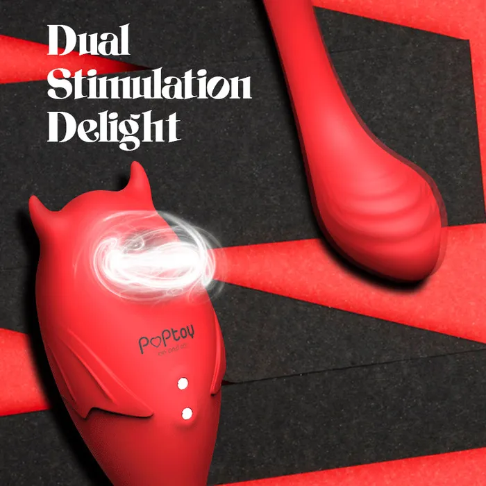 Female Sex Toys FRISKY BUSINESS SG Devils Kiss Dual Stimulation Suction Vibrator